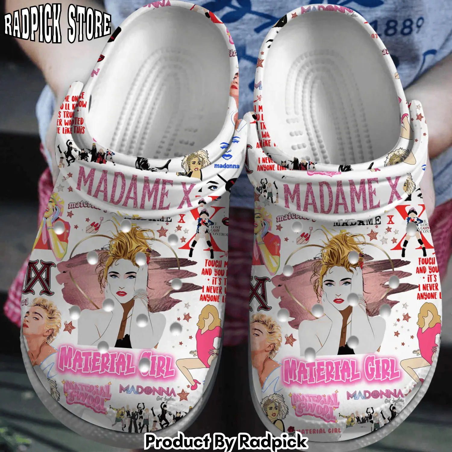 Radpick premium madonna music clogs shoes comfortable for men women rp6522239